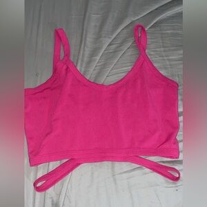 Pink croptop size medium